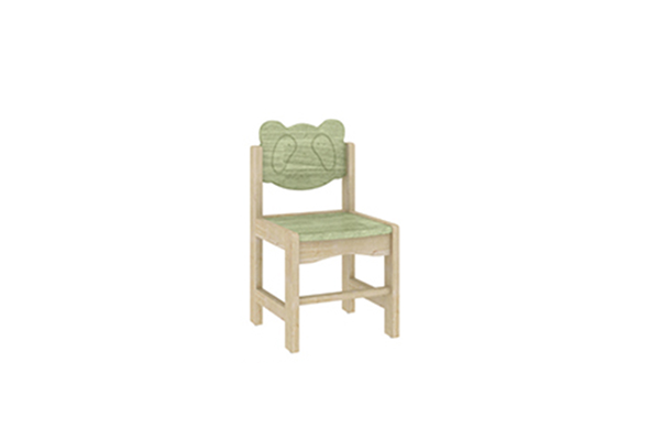 原木-熊猫造型椅（涂色）(图1)